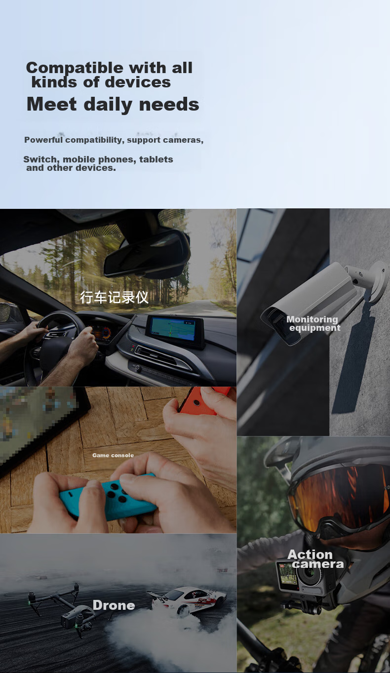 MOVE SPEED 128GB Memory Card TF (MicroSD) Storage Card U3 V30 A1 C10 4K Dash Cam Surveillance Camera Smartphone Tablet Camera Storage Card High-Speed Versio 3