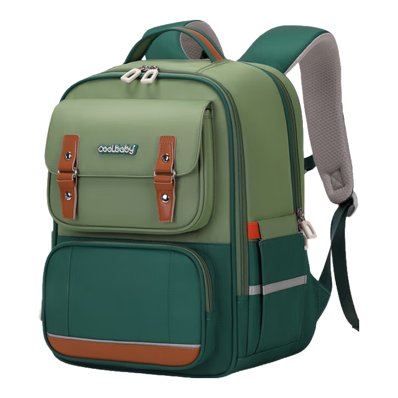 COOLBABY Schoolbag for Primary School Boys And Girls Grades 1-3 Children's Spine-Protecting Lightweight Large Capacity Backpack