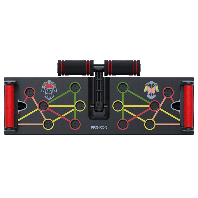 PROIRON Pruli'ai Push-Up Training Board, Multifunctional Push-Up Support Frame Auxiliary Fitness Board + Resistance Band