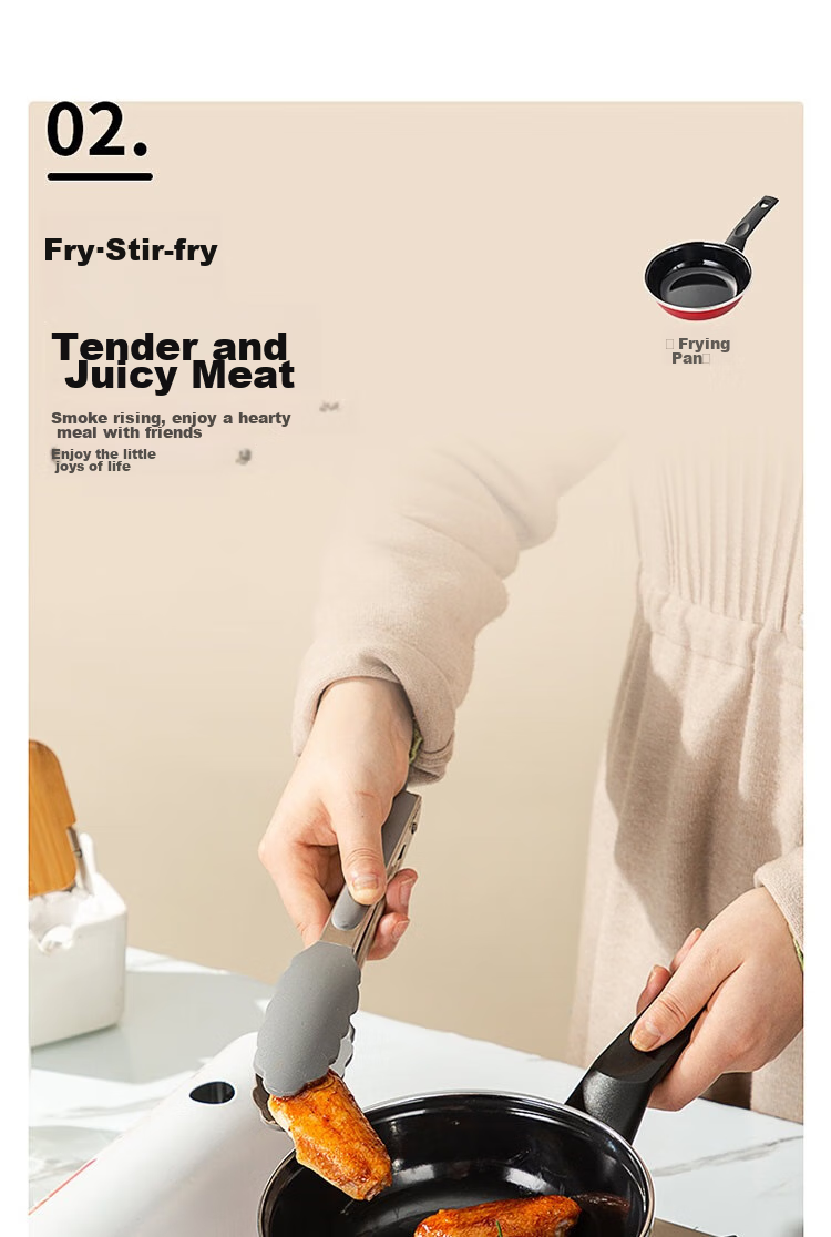 Fage Red Series Set Enamel Pot (Frying Pan + Milk Pan) FG-HHD02NJ 11