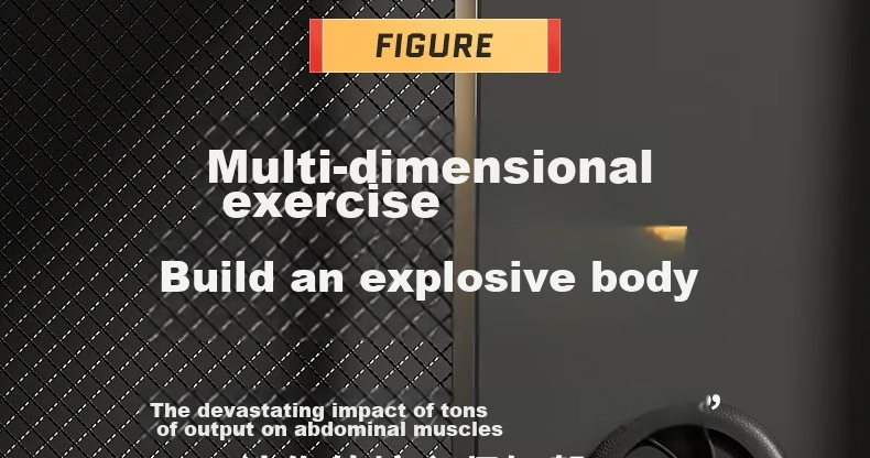 Li-Ning Ab Wheel, Abdominal Muscle Roller, Fitness Equipment for Abdominal Exercises, Double Wheel Training Device for Abdominal Fat Reduction, Men's Equipment 8
