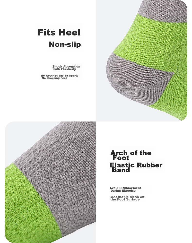 TFO Competition-Grade Five-Toe Outdoor Socks, Breathable Sports Socks, Hiking And Mountaineering Socks 2202423, Men's Gray-Green Color 18