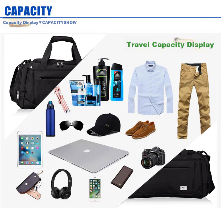 SEPTWOLVES Large Capacity Travel Bag, Sports Fitness Bag, Luggage Bag for Men And Women, Shoulder Handbag, Short-Distance Business Trip, Independent Shoe Compartment, Spring Festival Travel 8
