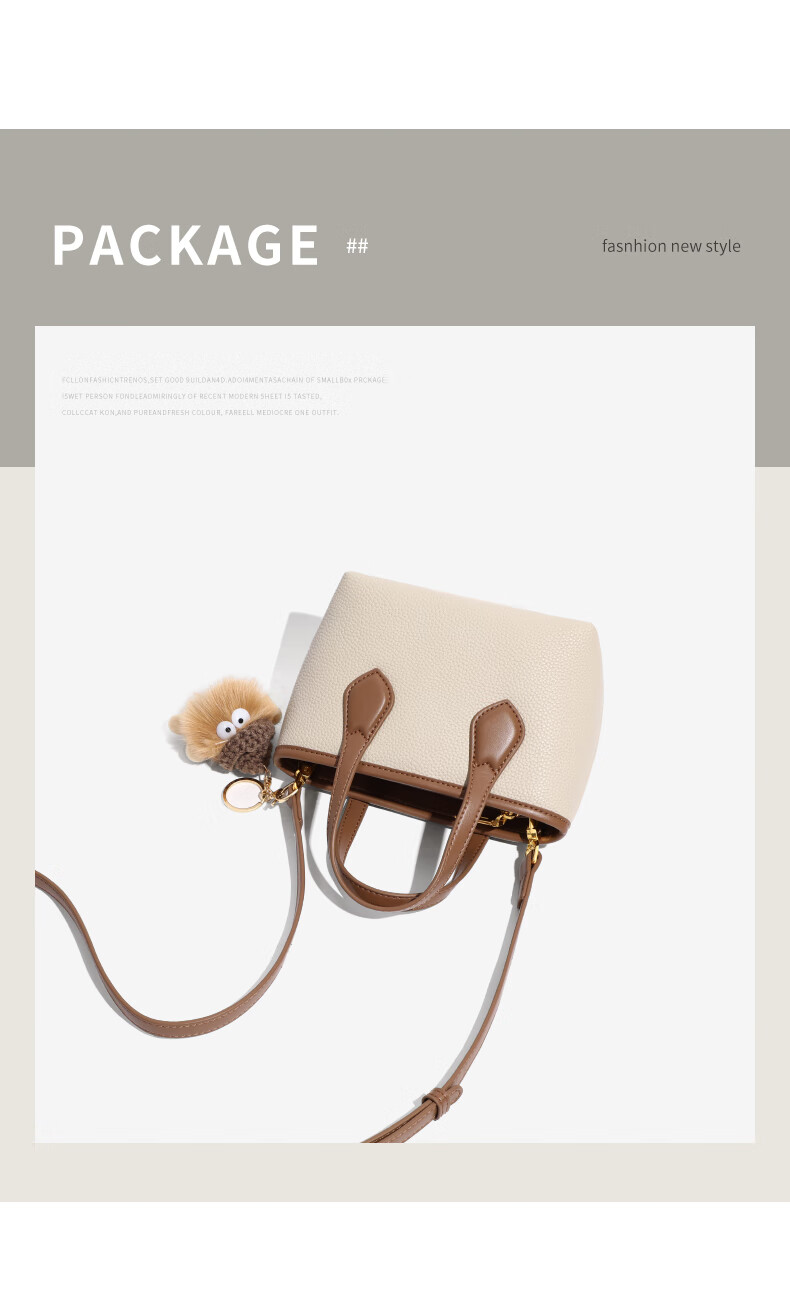Viney Women's Handbag, Cowhide Bucket Bag, Light Luxury Crossbody Tote Shoulder Bag, Practical Birthday And Mother's Day Gift for Mom 5