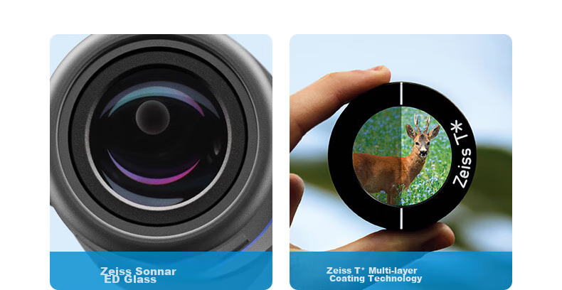 ZEISS Binoculars for Children, 10x25 Black Portable Foldable with Phone Connection, Suitable for Concerts, Performances, Outdoor Camping, And Nature Viewing 10