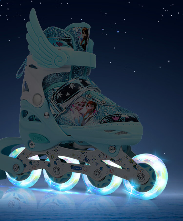 Disney Inline Skates for Children, Adjustable Roller Skates Set for Boys And Girls Beginners, Full Light-Up Birthday Gift 10