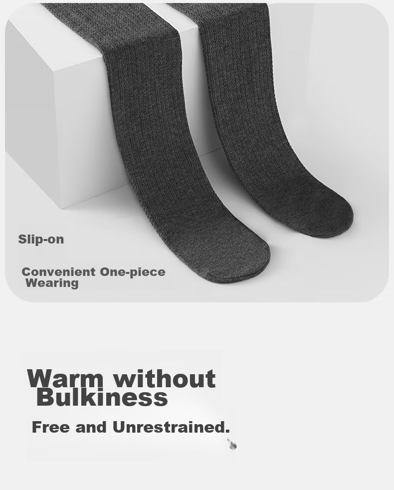 LangSha Children's Leggings for Girls, Spring And Autumn Thin Fleece Style Pantyhose, Outdoor Wearable Dance Socks, Warm Socks for Older Children, Size M 14