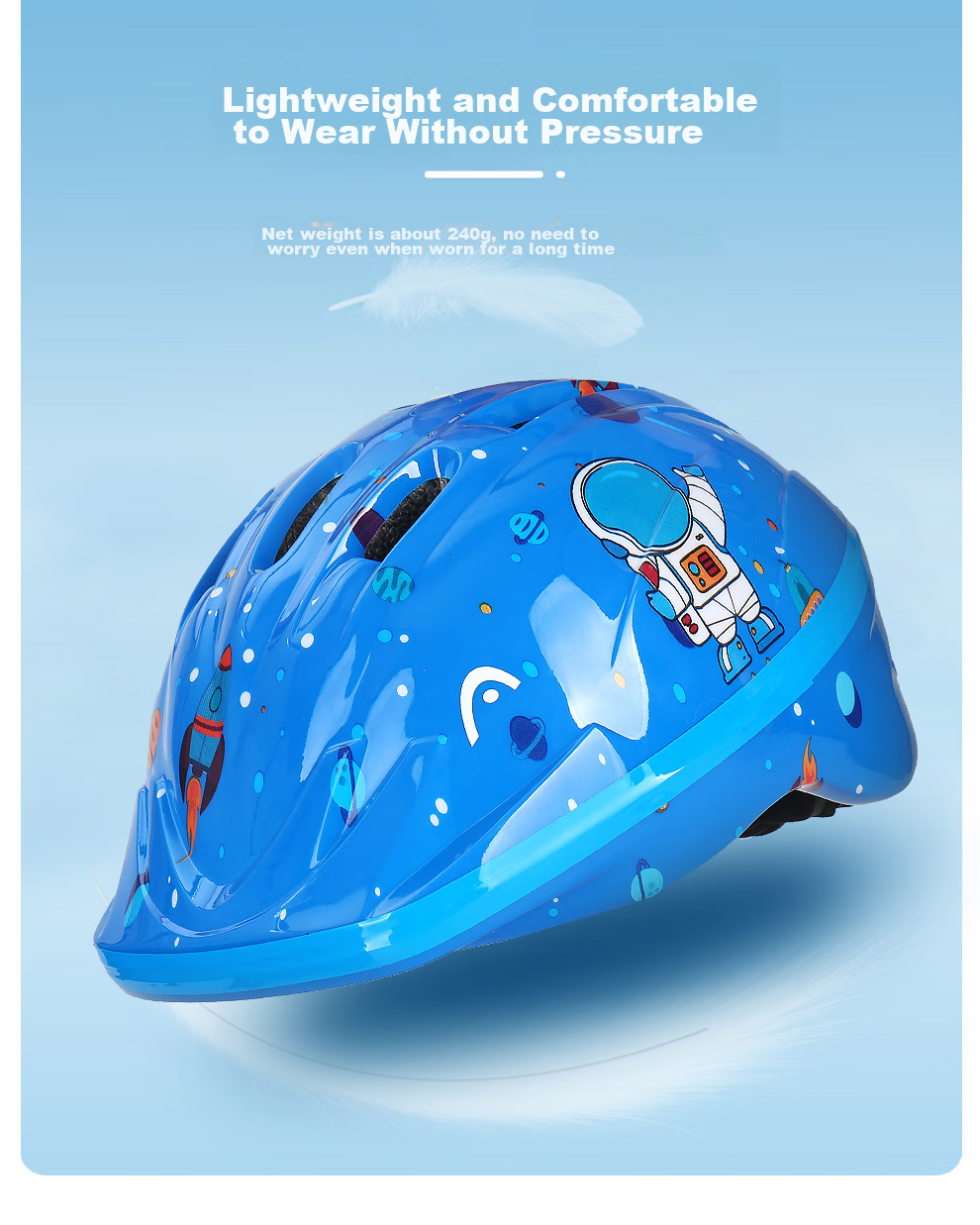 HEAD Adjustable Children's Helmet for Balance Bike, Roller Skating, Bicycle Riding, Skateboarding, Anti-Fall Cartoon Safety Helmet, Baby Pink M/L 11