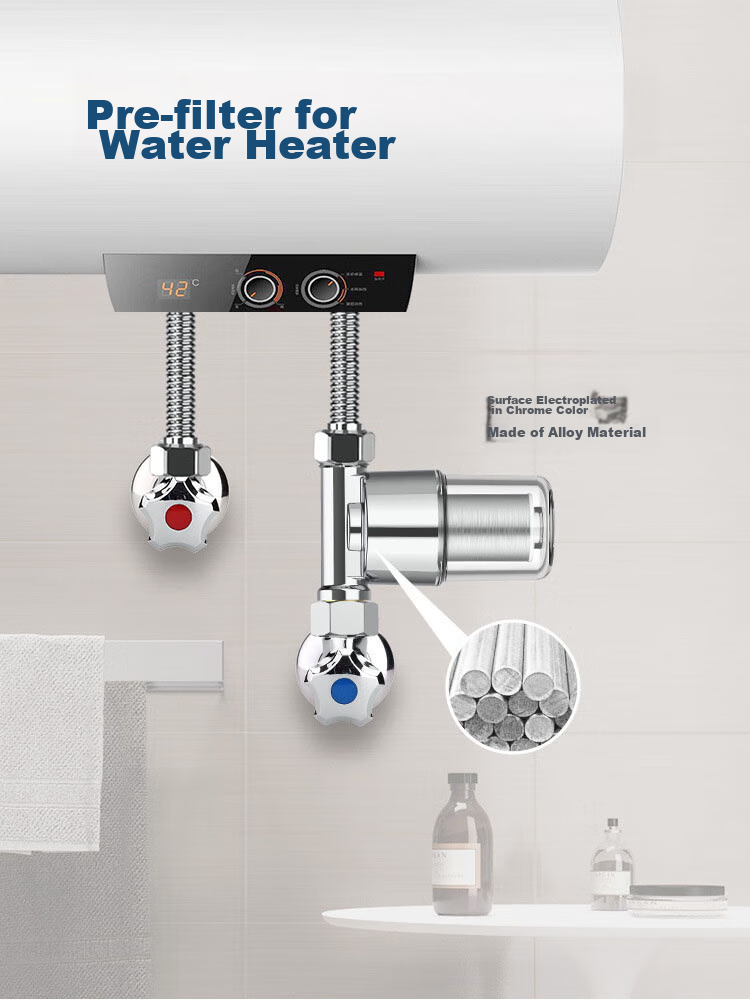 PURPAVWINNER Universal Water Heater Filter, No-Change Cartridge Washing Machine Pre-Filter, Whole-House Tap Water Purifier, Shower Head And Faucet Filter 2