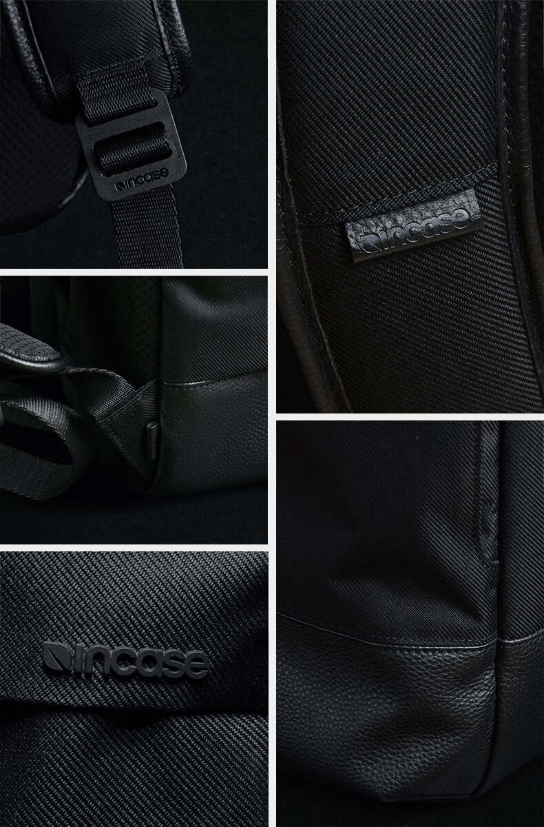 INCASE City Backpack Laptop Bag for MacBook Pro Lenovo Unisex Commuter Business Fashion Travel Large Capacity High-End 16-inch Black Upgraded Version 15