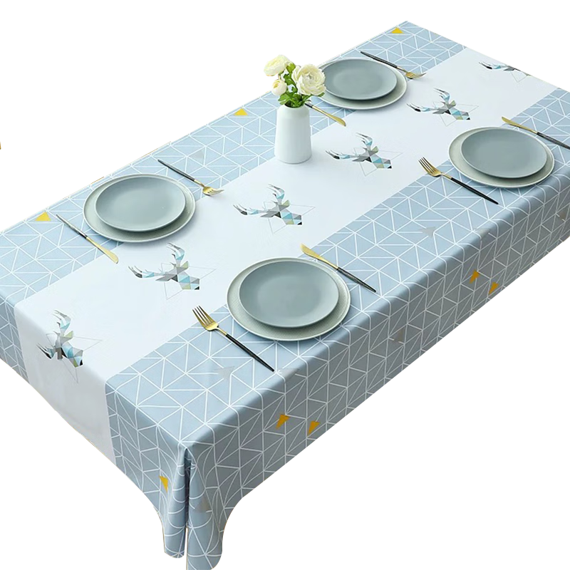 MOON TIME Waterproof And Oil-Proof Tablecloth, Washable Dining Table Cover, Rectangular Table Mat for Dining Room And Coffee Table, Thick Placemat