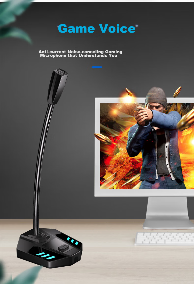 SAST OK-63 Computer Microphone, Desktop And Laptop Gaming Voice, Desktop Conference, Condenser, Live Streaming Host, PUBG, Version 3.5 5