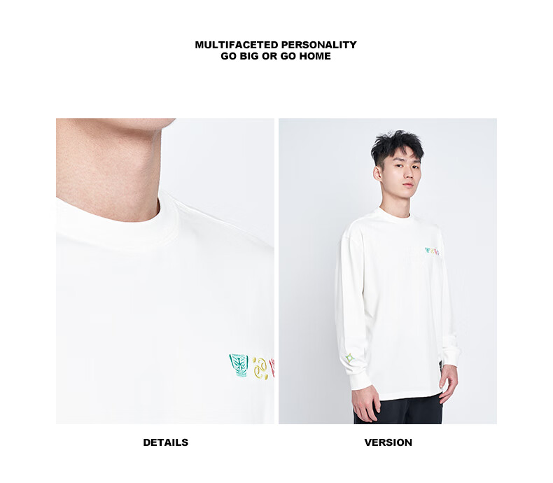RIGORER Crew Neck Long Sleeve T-Shirt New Autumn Basketball Sports Training Fashion Embroidered Casual Pullover Sweatshirt 13
