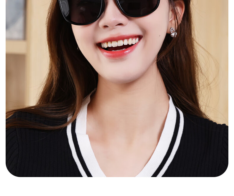 HB Folding Polarized Sunglasses 341-Jazz Black, Unisex Sun Protection Portable UV-Resistant Driving Fishing Sunglasses 1
