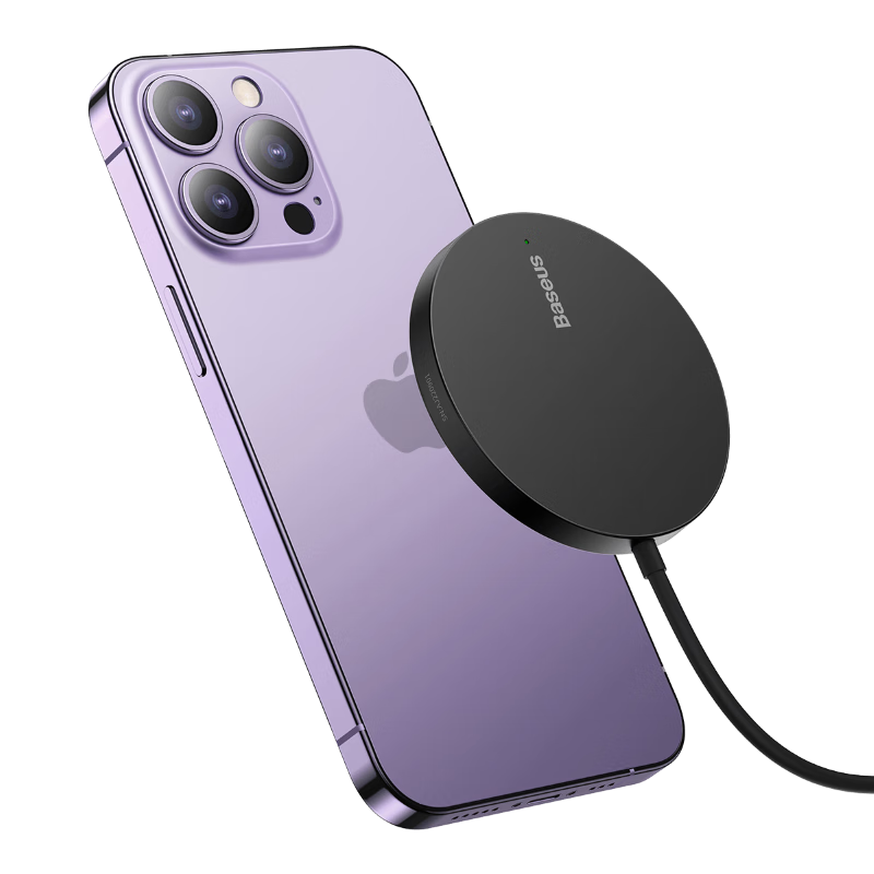 BASEUS Wireless Charger for IPhone 17 Pro Max, Supports MagSafe Magnetic Charging, Compatible with Apple 17/16/15 Huawei Phones And AirPods Earphones, Black