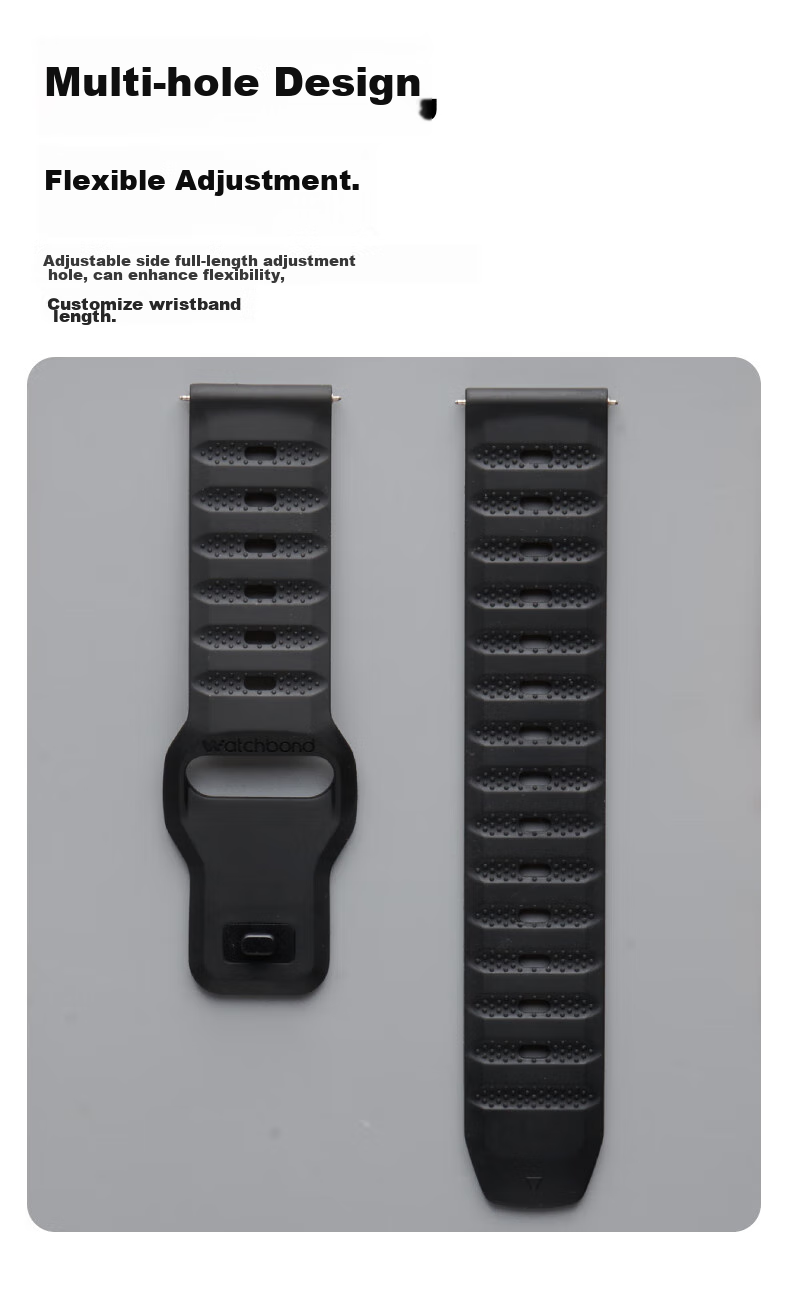 Watchbond Compatible with Huawei Watch 6/6 Pro/5/GT7 Pro/6 Pro Strap, GT7/6/5/4 Men's FKM Fluoroelastomer Watch 4 Pro Business Style 46mm Wristband 13