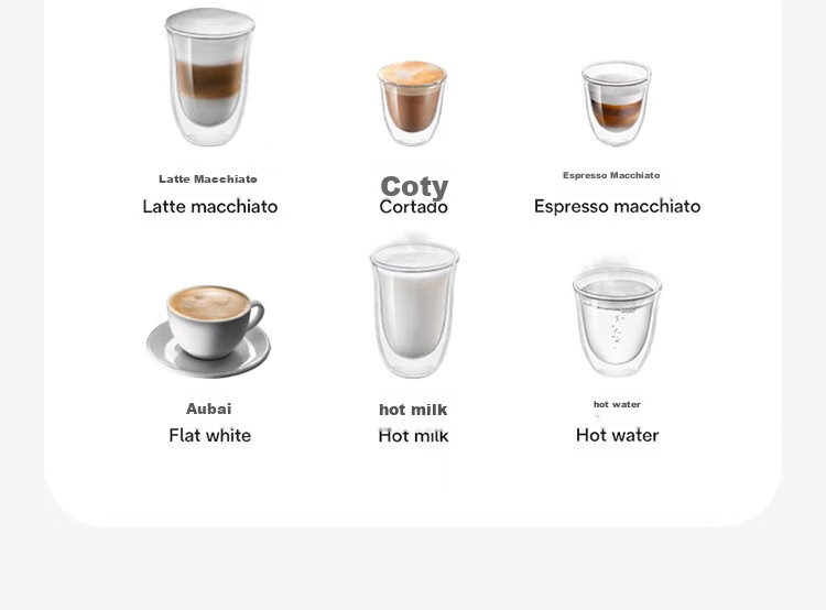 Delonghi E LattePlus Pro 2.0 [Upgraded Version], Home Fully Automatic Coffee Machine, Imported Italian Fresh Ground Automatic Milk Frother, Cappuccino Mini Milk Jug, Full Color Touch Scree 16