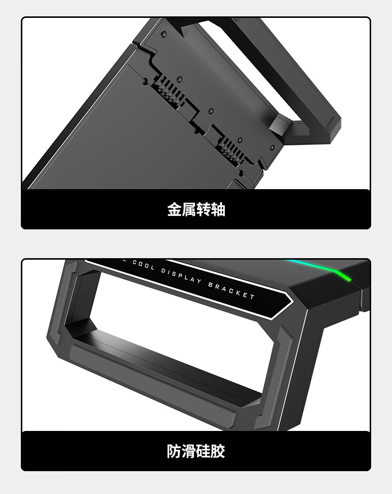 ICE COOREL Monitor Riser T1, Multifunctional Computer Stand, Monitor Screen Riser, Desktop Computer Desk Support, Rechargeable Foldable Storage Rack, USB 3.0 Expansio 4