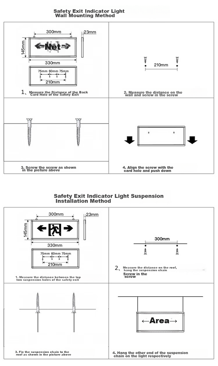 Shenlong Fire Extinguisher Emergency Light, Dual-Head Emergency Lighting for Commercial And Residential Use, New National Standard 1