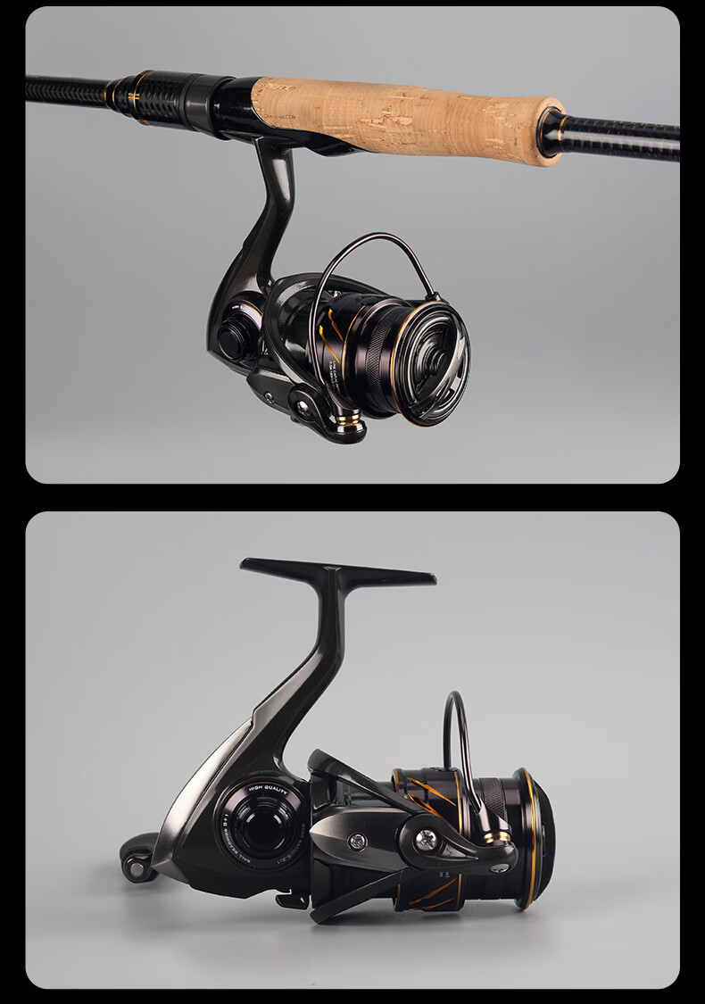 King Lure Micro Spinning Reel Long Cast Micro Baitcasting Reel Shallow Line Cup Slant Mouth Lure Reel Sea Fishing Rock Fishing Qiaozui Fishing Reel 2000S 11