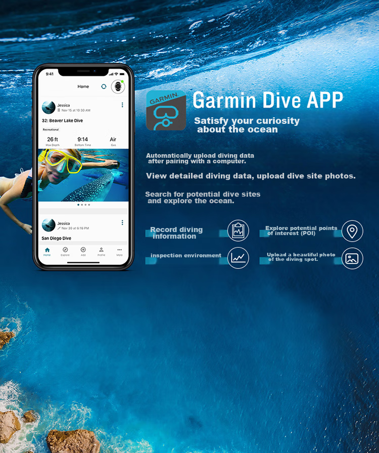 GARMIN Descent Mk3i Diving Computer Watch with Heart Rate And Blood Oxygen Monitoring, for Swimming And Outdoor Sports, Graphite Black - 51mm 7