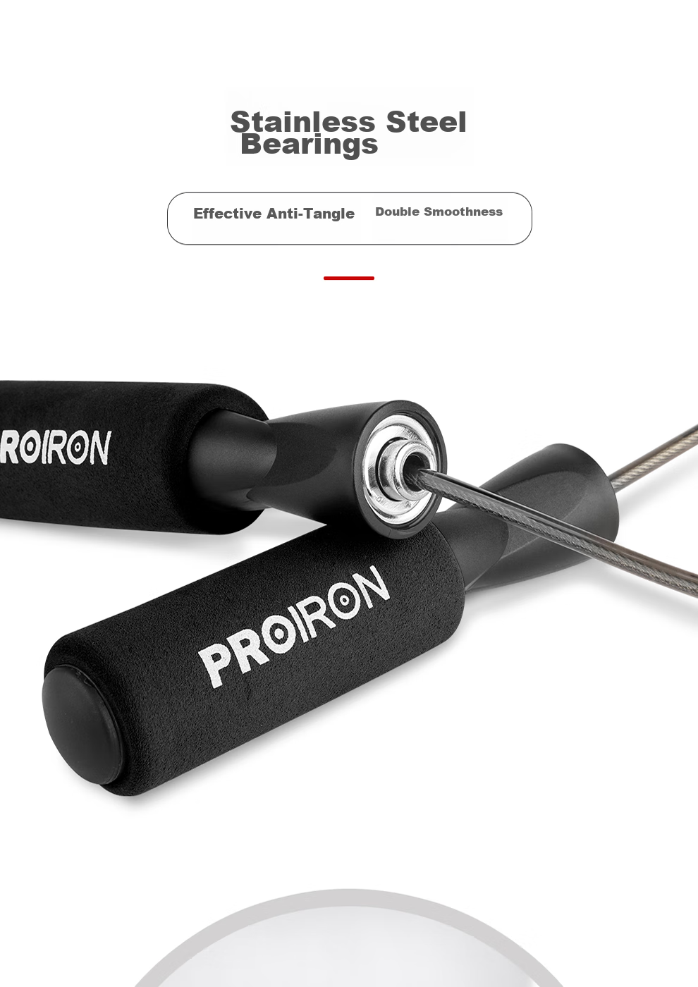 PROIRON Puli'ai Jump Rope Steel Wire Speed Rope for Adults, Primary And Secondary School Students' Exams And Competitions, Specialized Training Rope 4