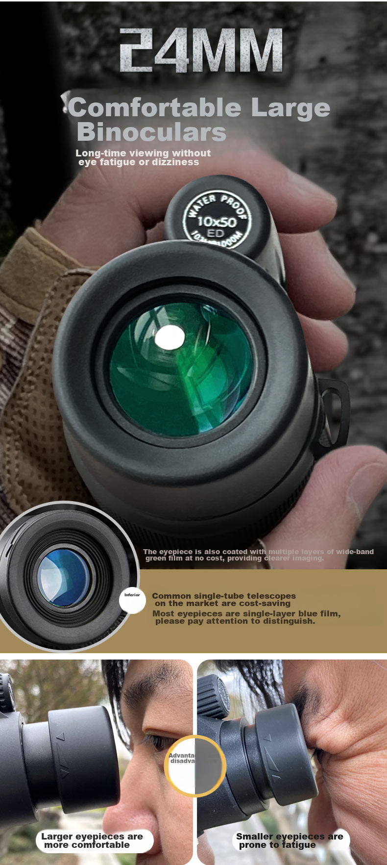 SAGA Sniper Monocular Telescope, High-Definition High-Magnification Military Binoculars with Night Vision, 100km Professional Birdwatching And Moon-Gazing Scope for Scenery Viewing 16