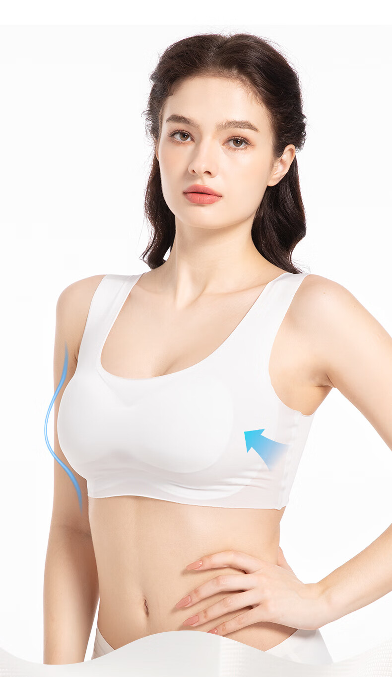 Etravel Disposable Bra for Women, Individually Wrapped with Inner Pad, Breathable Bandeau Bra for Daily Use Or Military Training, 3-Pack in Size L 1
