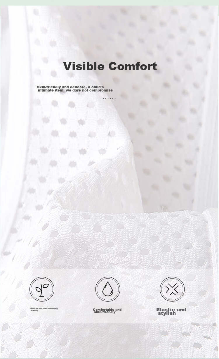 LangSha Children's Underwear, Girls' Vest, Mesh Sports Bra, Anti-Shock for Teenagers, Middle And High School Students in Puberty, White, Size L 2