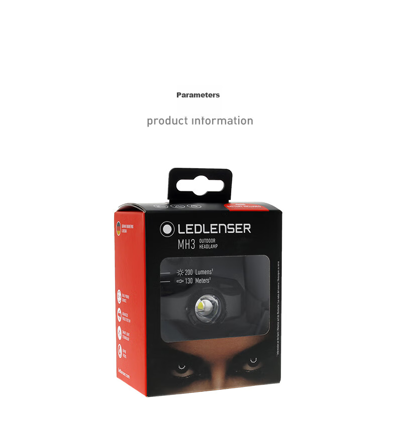 LED LENSER MH3 Long-Lasting High-Brightness Headlamp for Fishing, Off-Road Hiking, Mountain Climbing, Beach Combing with Replaceable Batteries 9