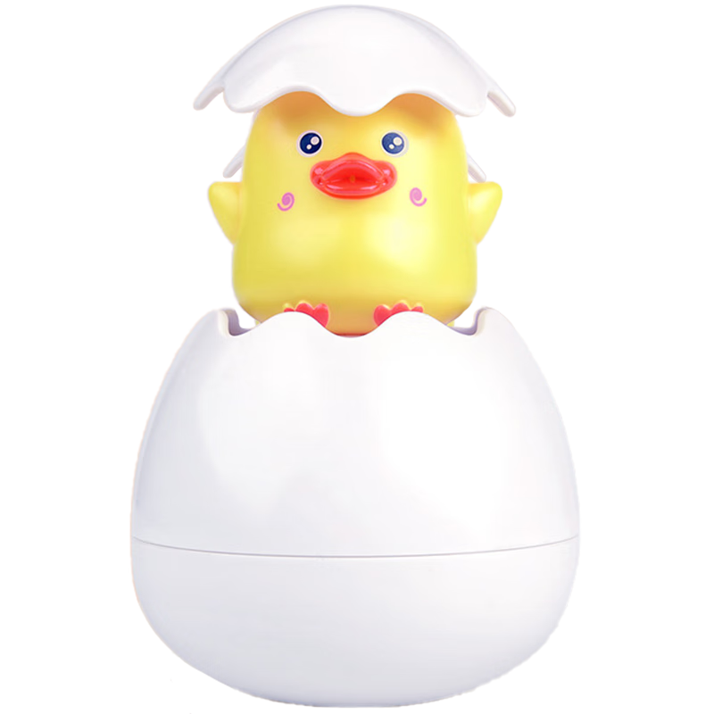 Martin Brother Baby Bath Toy, Infant Squeaky Duck Toy with Water Sprinkler, Small Yellow Duck Squeaky Toy for Childre