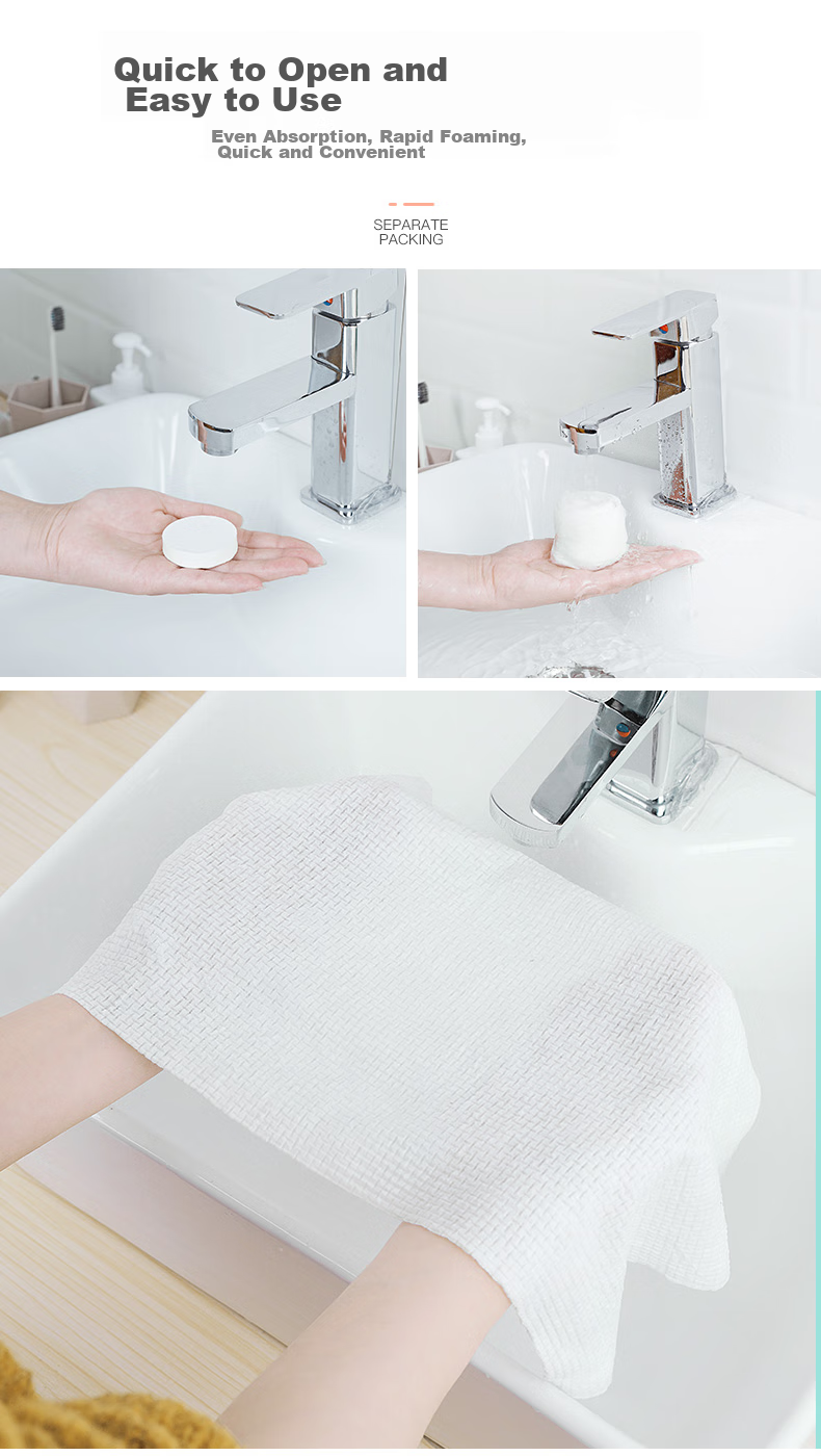 Etravel Disposable Bath Towel Set for Business Trips And Travel, Compact Face Towels for Men And Women (70*100) 8