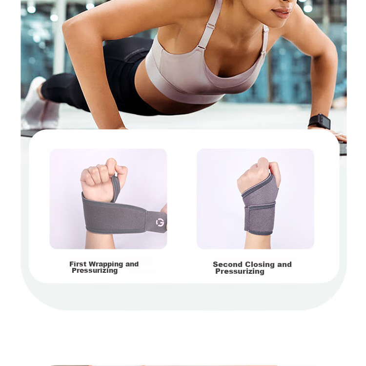 GINGPAI SPORT Compression Wrist Support Brace for Sprains in Women, Tennis Elbow Band, Sports Volleyball Badminton Wrist Guard, Pain Relief Warm Bandage for Strains And Sprains, Orange, One Pair 9