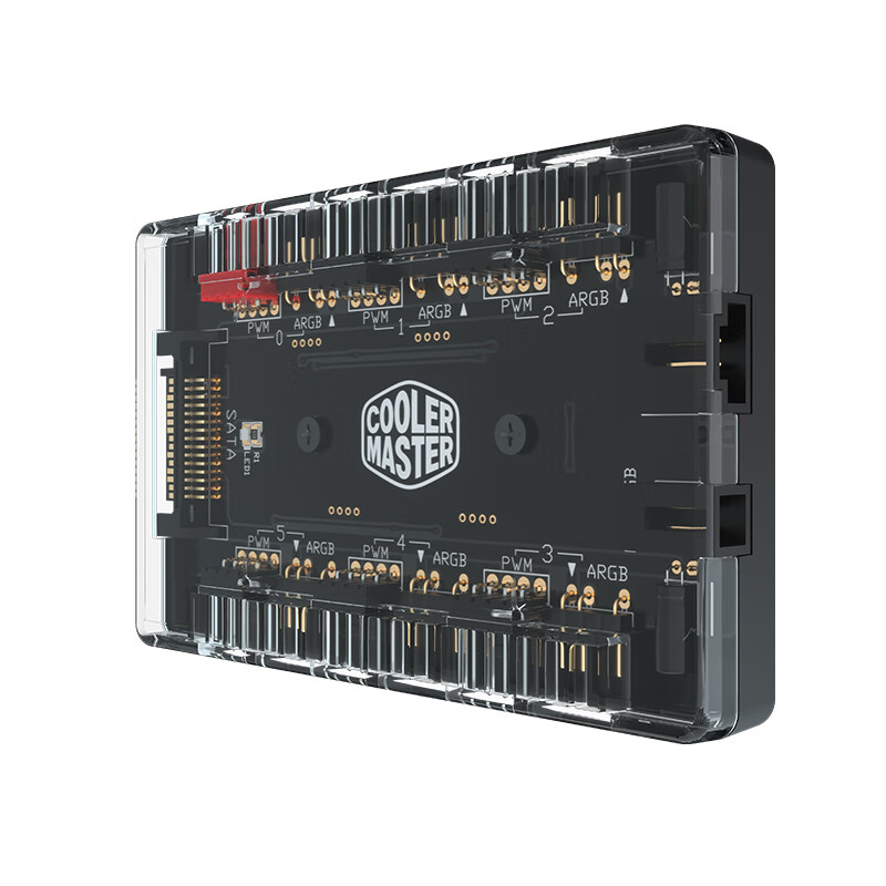 CoolerMaster MasterFan ARGB&PWM Fan Hub (ARGB Hub Combined/Convenient Wire Management Simplification)