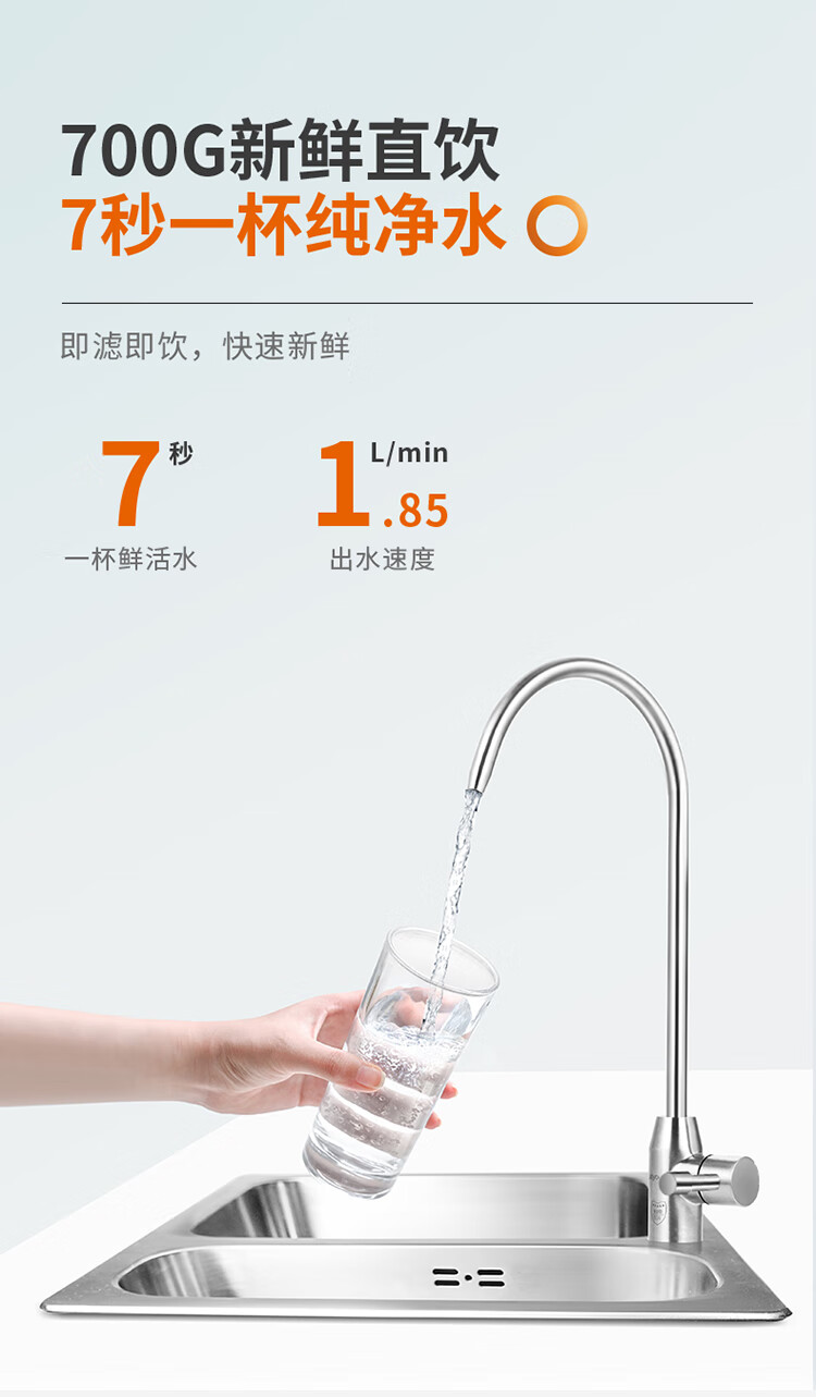 九阳 直饮 RO反渗透净水机 700G 图3