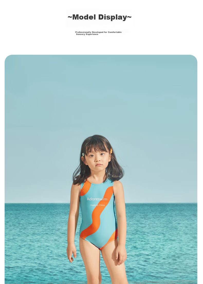 Adoreswim 2024 New Fashion Trendy Cute Style Girls' Summer Swimsuit Set, Two-Piece, Size 110 36
