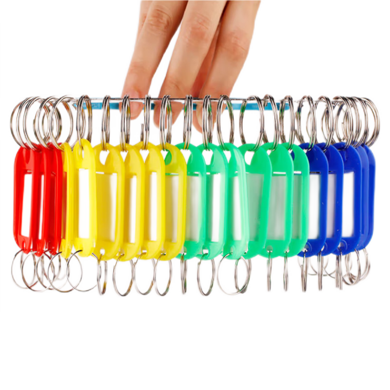 Youbili Key Tray, 30 Slots, Thickened Comfortable Handheld Metal Key Board with Labels for Classification Management, Key Ring, Hotel Landlord Large Key Chai