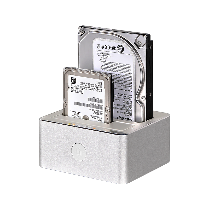 UNITEK Dual-Bay Hard Drive Enclosure, Compatible with 2.5/3.5-Inch Drives, USB 3.0, for Mechanical/SSD Hard Drives, External Hard Drive Dock for Computers And Laptops, Y-3026SL