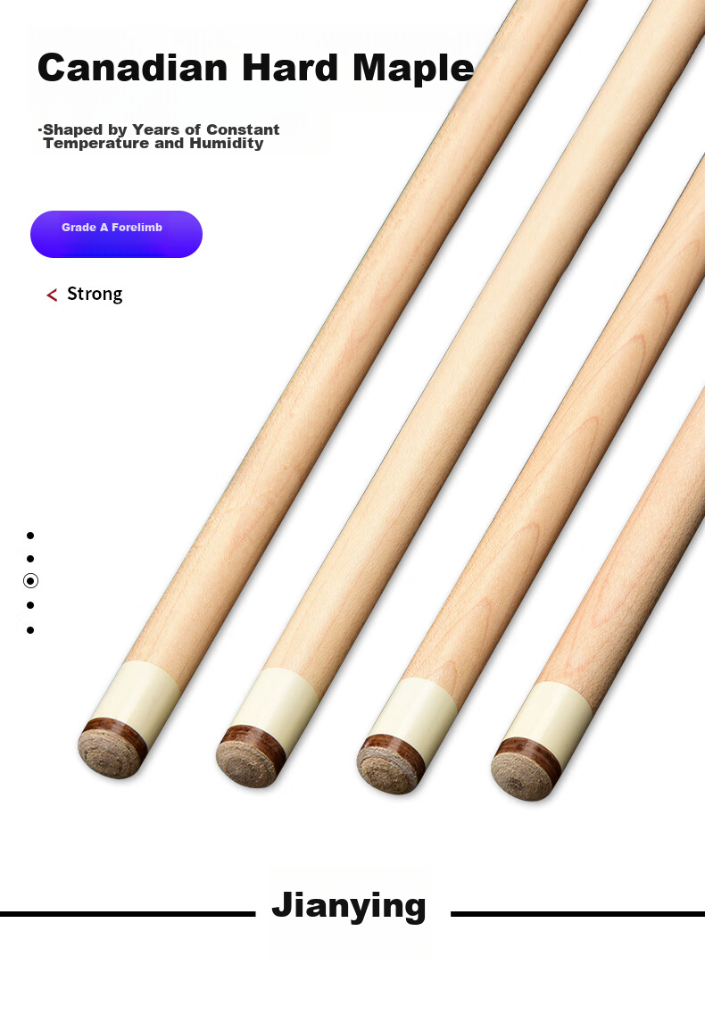 Jianying Billiard Cue Beyond Series, Big Head Chinese Black 8-Ball American Nine-Ball Cue Pool Cue, Xinghe 12.5mm 6