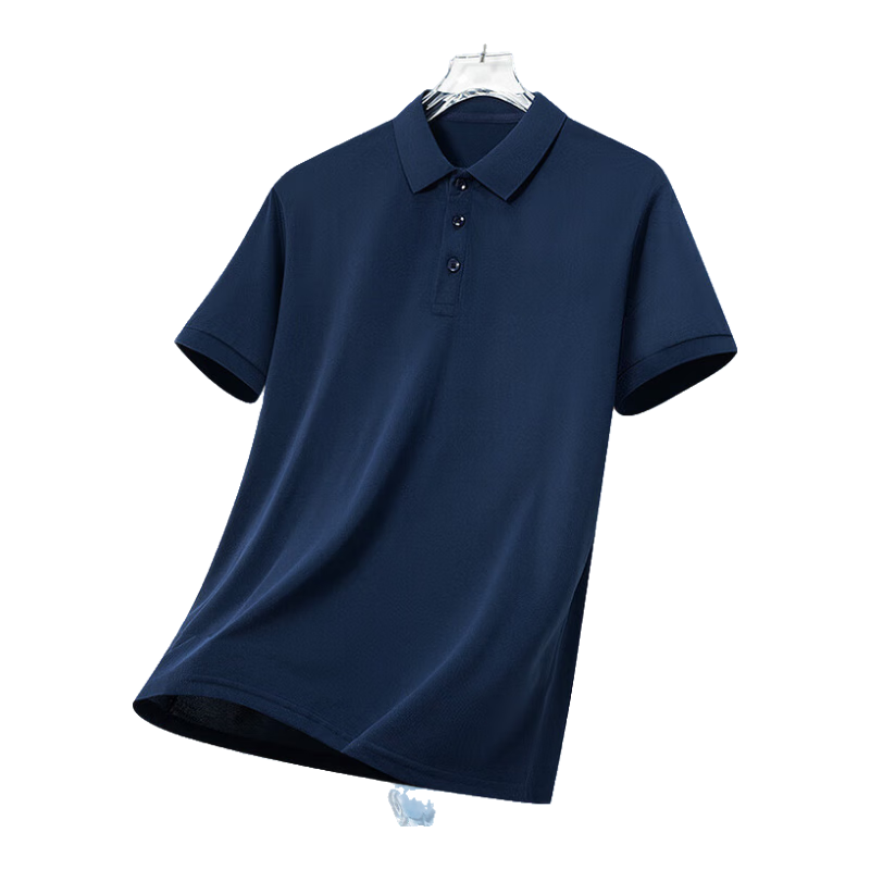 JEANSWEST Short-Sleeve Polo Shirt for Men, Summer Loose Lightweight Casual Business Versatile Ice Silk Quick-Dry T-Shirt Sports Top for Me