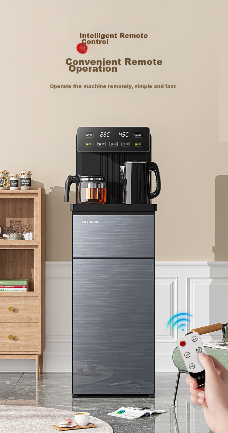 MeiLing Smart Voice Tea Bar Machine Home Multifunction Remote Control Bottom Placement One-Key Temperature Selection Touch Screen Full Chain Antibacterial Hot and Cold Water Dispenser MY-DA6501B 10