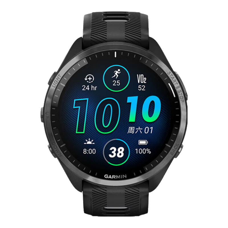 GARMIN Forerunner 965 Triathlon Running Swimming Skiing Outdoor Sports Smartwatch for Men And Women, Midnight Black