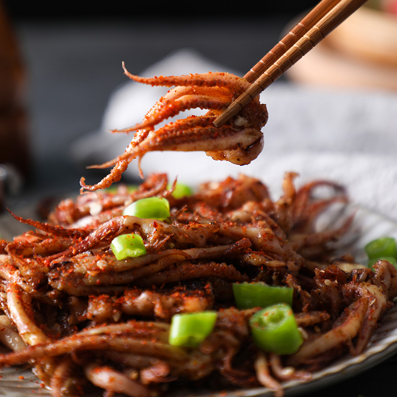 初鲜冷冻深海鱿鱼须300g 鱿鱼爪 铁板鱿鱼 火锅烧烤食材 海鲜水产送礼