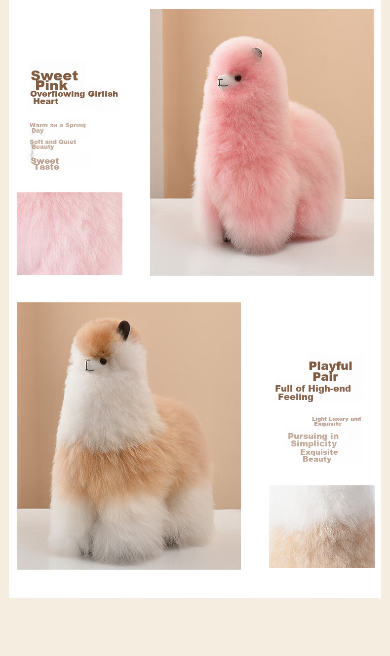 Warmpaca Alpaca Plush Toy Doll Stuffed Animal Pillow for Girls, Birthday Gift for Girlfriend 9