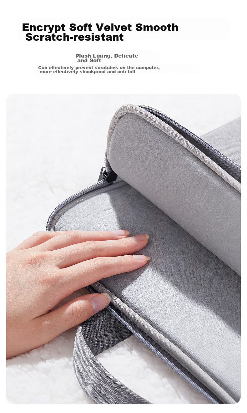 Biyoumei Laptop Bag, Handheld Slim Style, 14-Inch Notebook Briefcase, Suitable for Apple, Huawei, Xiaomi, Lenovo 5