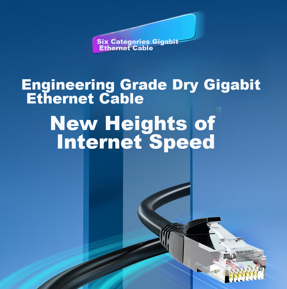 ULT-Unite CAT7 Gigabit Ethernet Cable, 10Gbps Pure Copper Double-Shielded Engineering Grade Network Cable for Home Renovation, Computer Broadband Monitoring Wiring Patch Cord, 8 Meters 1