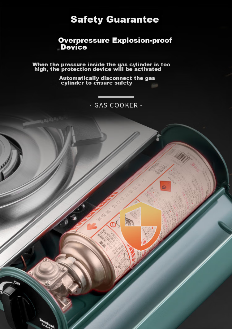 Iwatani Portable Cassette Stove, Outdoor Windproof Camping Gas Stove, Home Hot Pot Cooking Equipment, ZKZ-18F 7