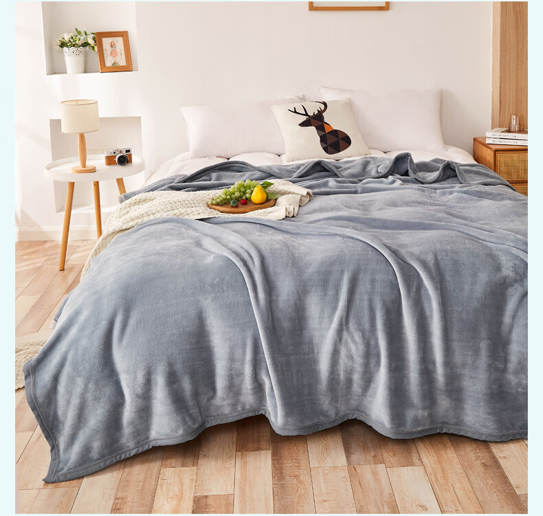 Hengyuanxiang Ultra-Soft Flannel Blanket, Thickened Winter Nap Air Conditioning Blanket, Single-Person Shawl Blanket, 180*200cm 9