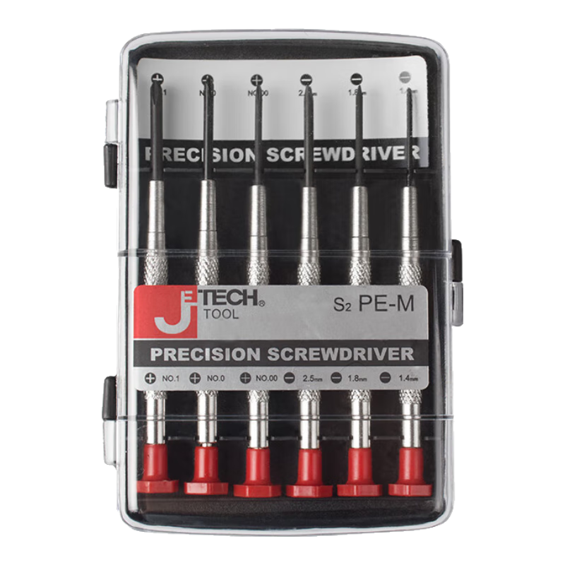 JETECH Precision Screwdriver Set with Phillips And Flathead Bits, Medium-Sized Disassembly Tool PE-M