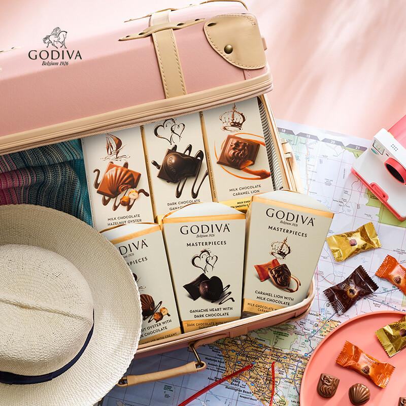 歌帝梵（Godiva）经典大师榛子牛奶夹心巧克力83g 休闲零食 喜糖 伴手礼 下午茶